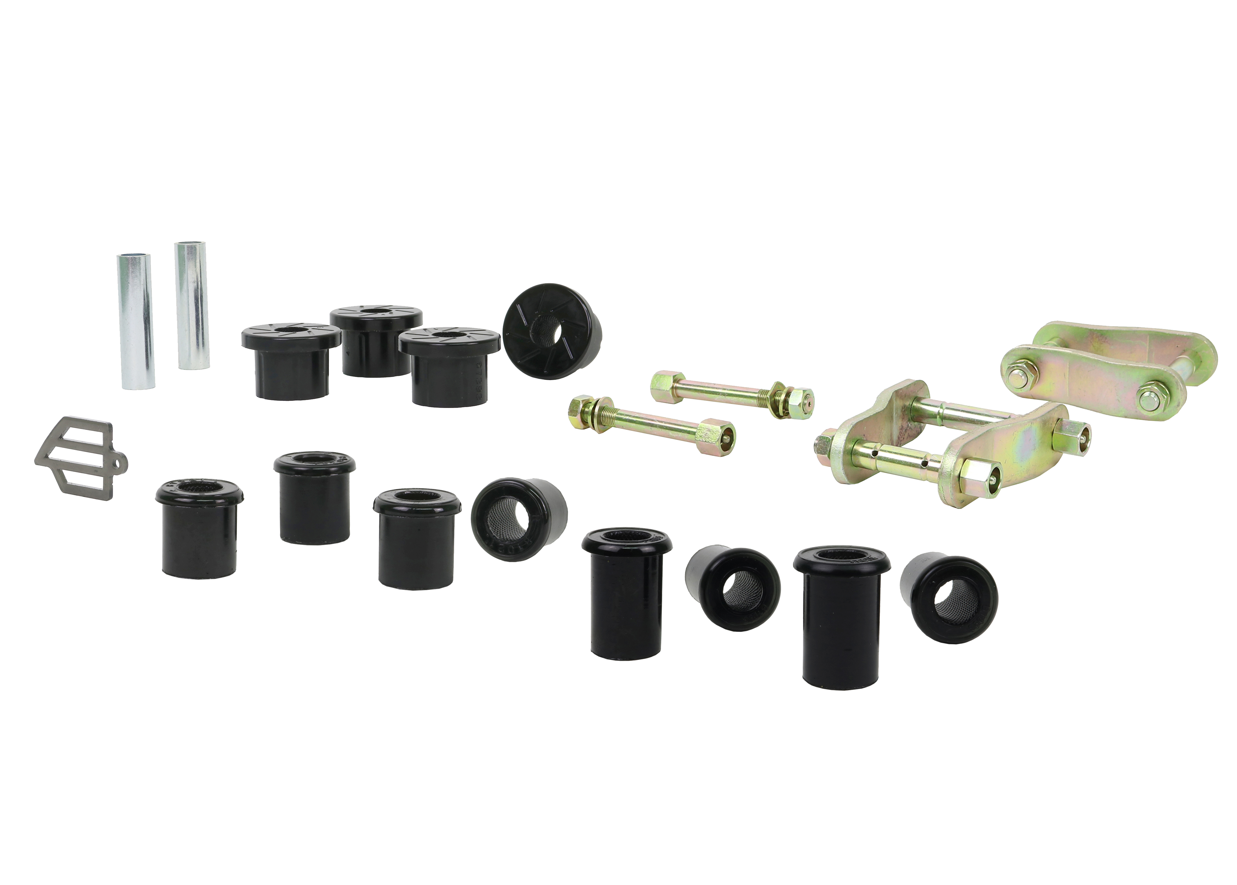 Whiteline Rear Leaf Spring – Bushing and Greaseable Shackle/Pin Kit FITS Holden Colorado, Isuzu D-Max and LDV T60 2wd/4wd